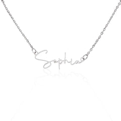 Signature Name Necklace – Personalized Gift with Stylized Font