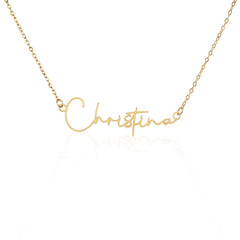 Signature Name Necklace – Personalized Gift with Stylized Font