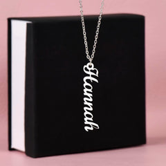 Personalized Vertical Name Necklace – Trendy Custom Gift