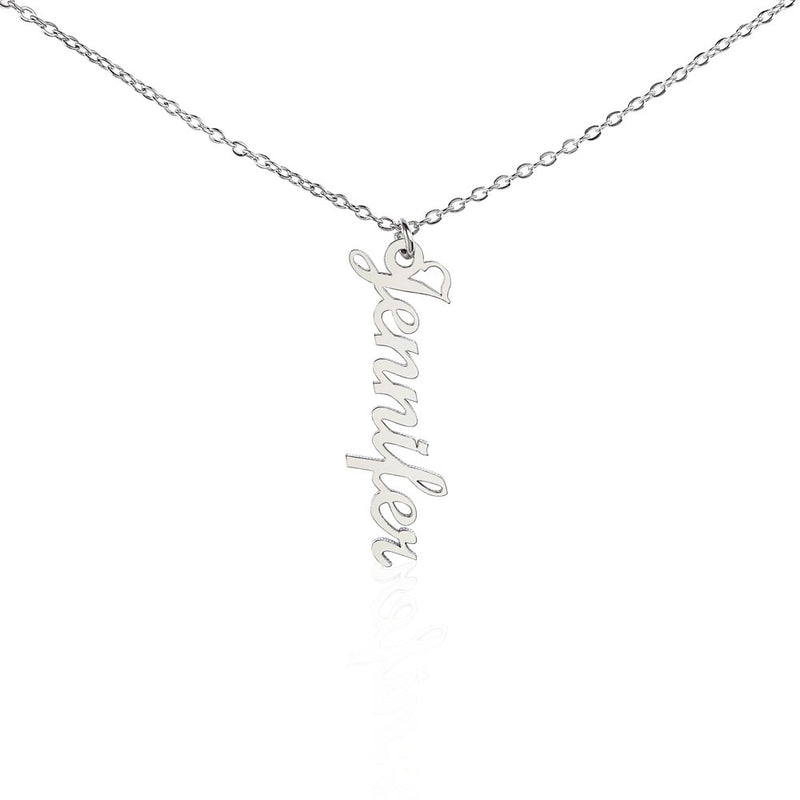 Personalized Vertical Name Necklace – Trendy Custom Gift
