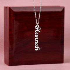 Personalized Vertical Name Necklace – Trendy Custom Gift